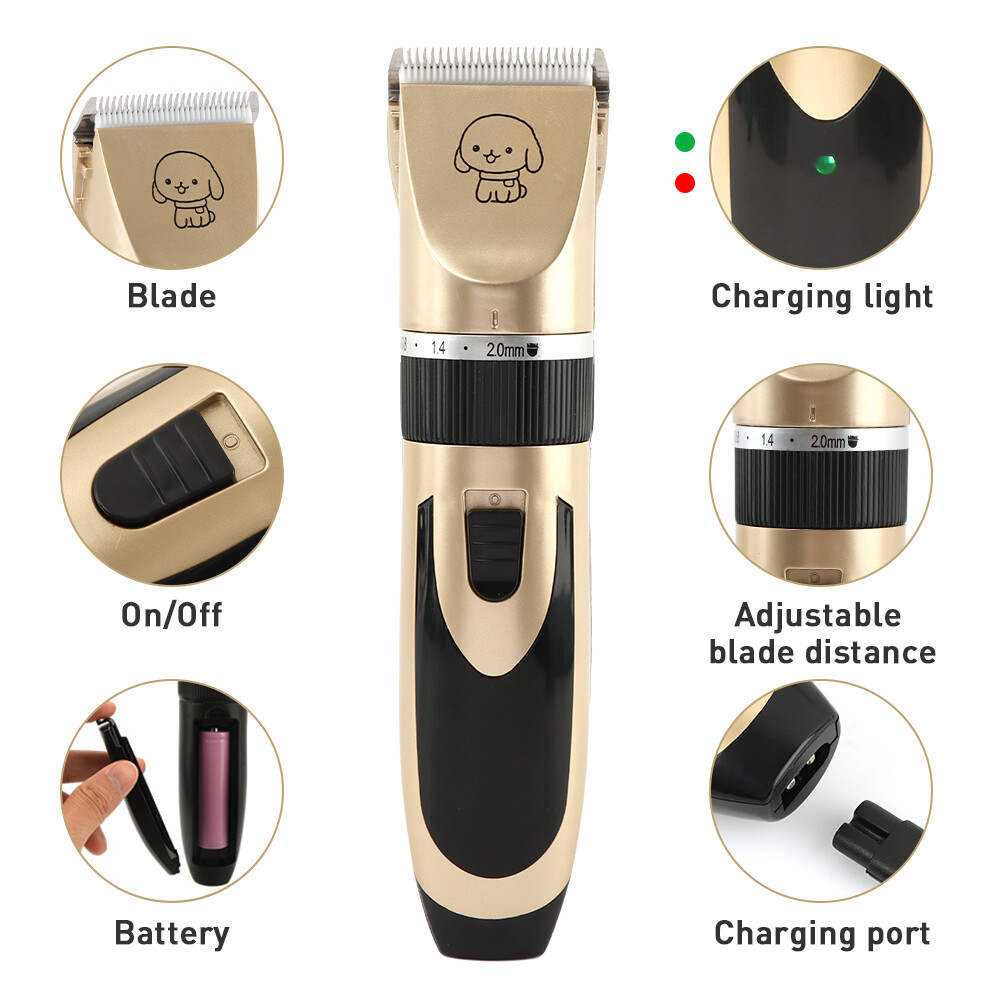 Cordless USB Rechargeable Pet Shaver Tool Low Noise Easy Operation Dog