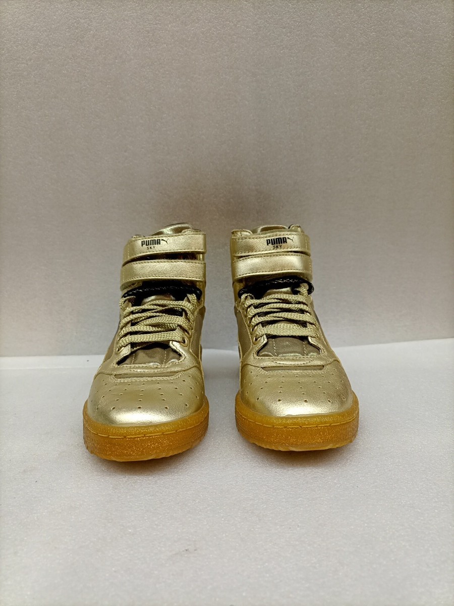 Puma Sky II Hi Metallic Wns ,Metallic Gold, Sz 5.5 | eBay