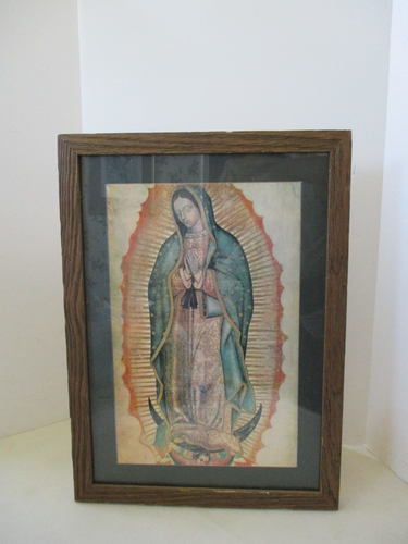 Virgin Mary Framed Antique Lithograph Print Our Lady of Perpetual Help 17.5X13.5 - Picture 13 of 23