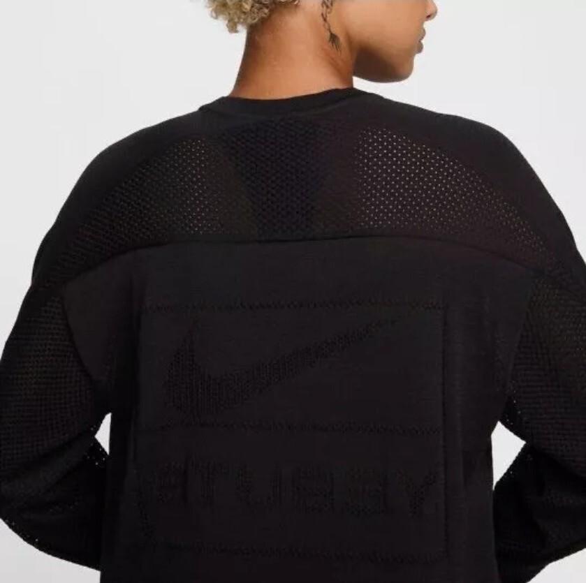 Stussy x Nike U NRG LS Knit Jersey BLACK Size Extra Small XE Stussy x Nike U NRG LS Knit Jersey BLACK Size Extra Small XE