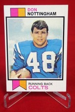 Don Nottingham TOPPS Football Card 1973 #454 NFL EX-NM