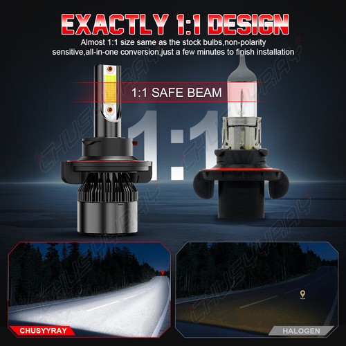 For 2010-2013 Ford Transit Connect LED Headlight High Low & Fog Light Bulbs Kit - Picture 10 of 22