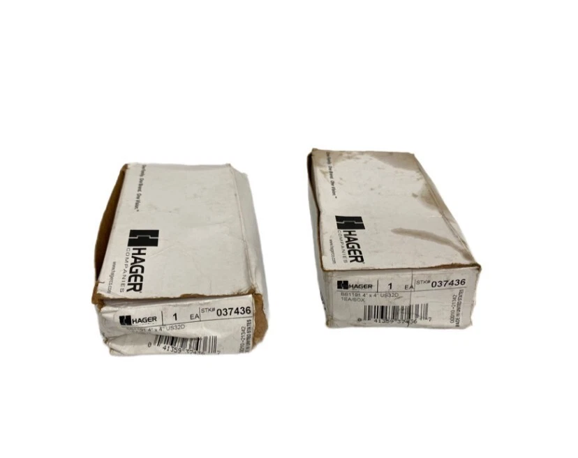 HAGER US32D ACERO INOXIDABLE SATINADO 4" X 4" BB1191 (037436) - LOTE DE 2 Foto 3 de 4