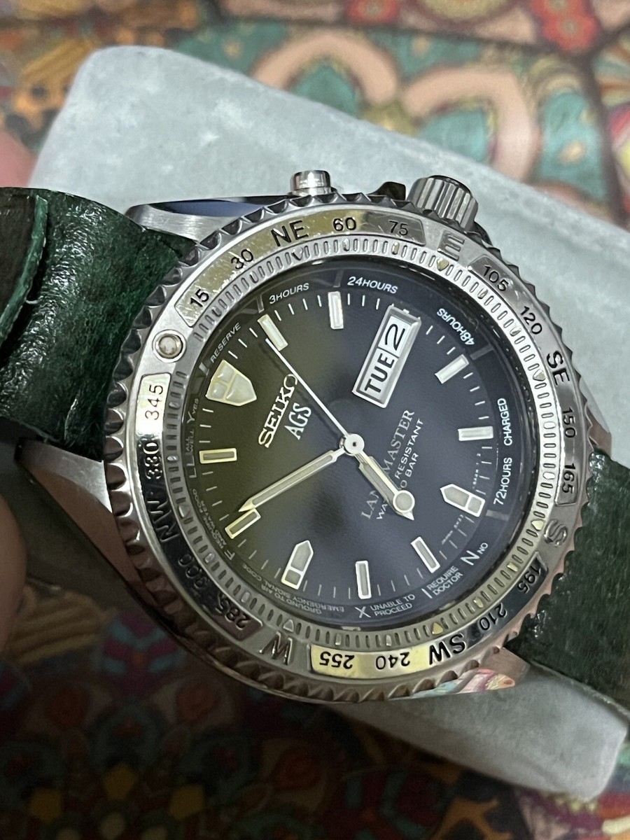 Seiko Landmaster Men's Black Watch - 5M23-6A20 for sale Seiko Landmaster Men's Black Watch - 5M23-6A20 for sale