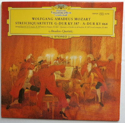 Mozart Quartets in G K387 and A K464 (Amadeus Quartet) DG 138 909 tulip nm