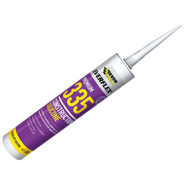 Everbuild 335WE Construction Silicone Blanc 310ml 335 | eBay