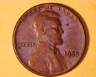 1955 (P) Lincoln Wheat Cent BU Penny Poor Man's Double Die See Pics **306-5