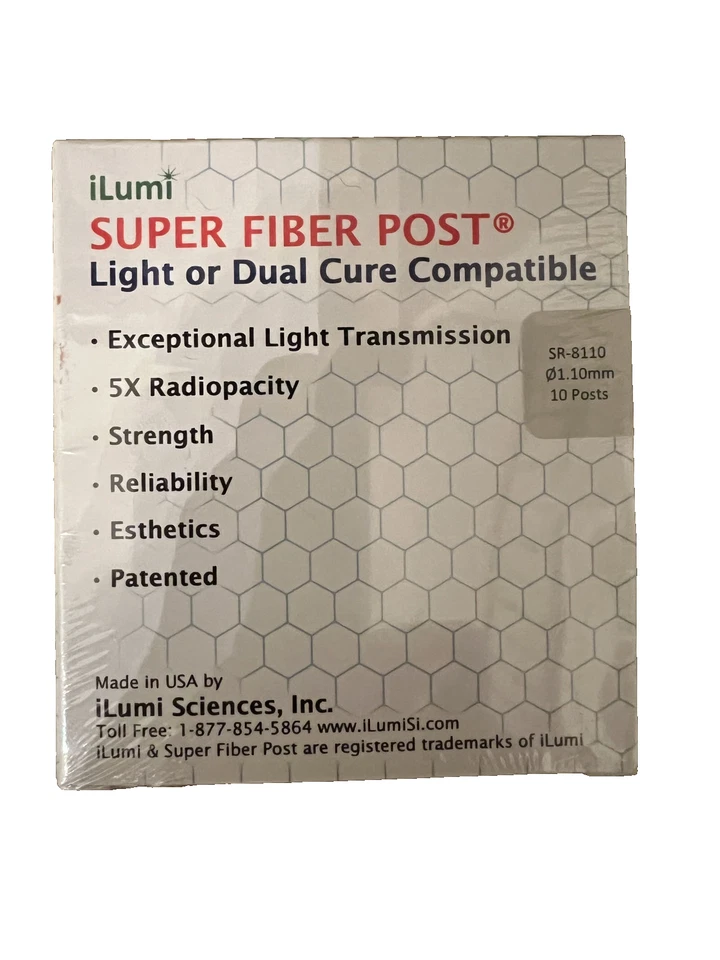 iLumi Super Fiber Post (3) Cajas de 10 cada una - TOTALMENTE NUEVO Foto 3 de 4