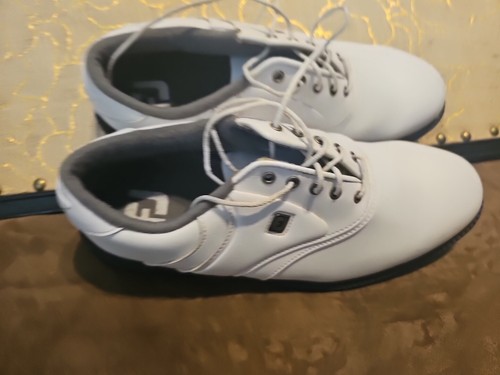 FOOTJOY WHITE GOLF SHOES SIZE 9M MODEL #45325 - Picture 10 of 12