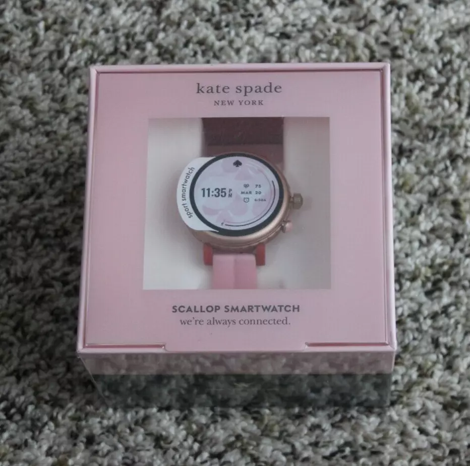 Brand New Sealed Watch KATE SPADE New York Scallop Smartwatch Pink KST  DW9K1