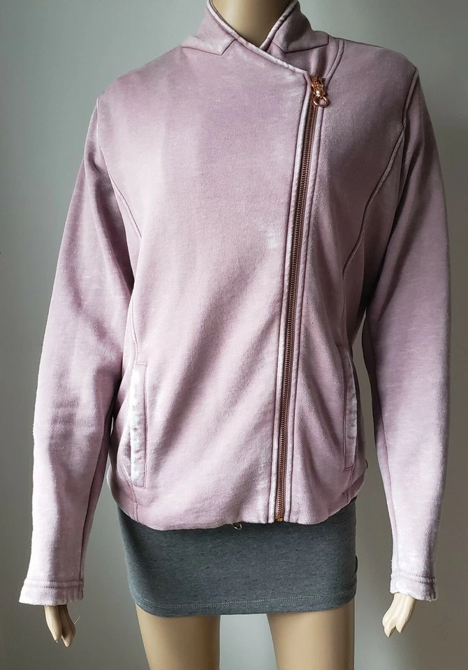 Women's Kings Of Cole Faded-Effect Zip Up Warm Flees Jacket Casual Lined Size M - Image 2 of 4