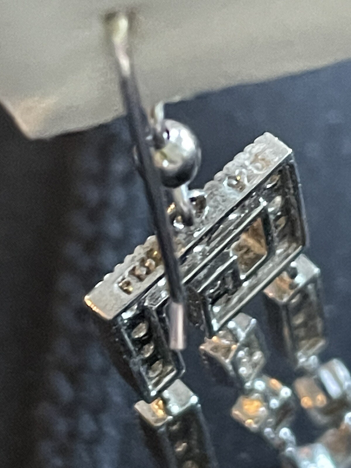 Lab Created Diamond Drop Dangle 925 Sterling Silv… - image 10