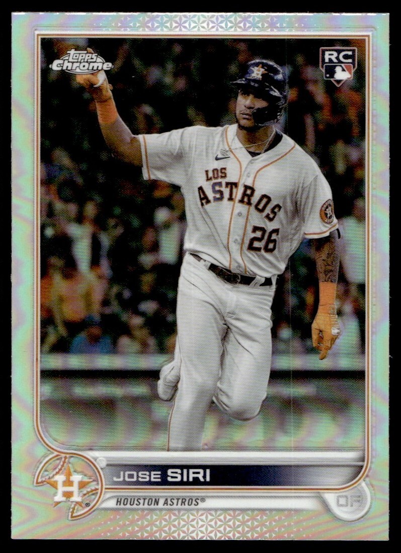 2022 Topps Chrome Refractor Jose Siri Rookie G24 Houston Astros #204