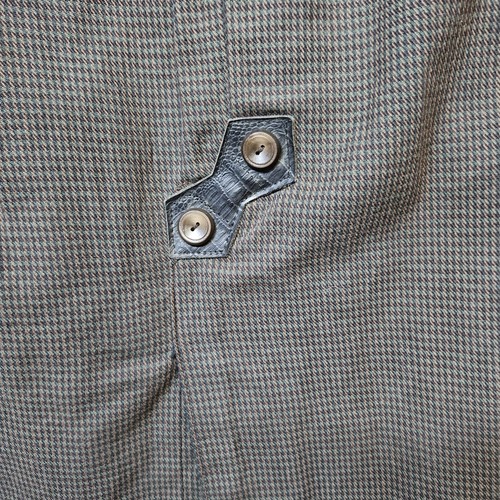 Calvin Klein Sport Gr. 10 Midi Bleistiftrock Hahnentritt Muster braun lang Wolle  - Bild 4 von 9