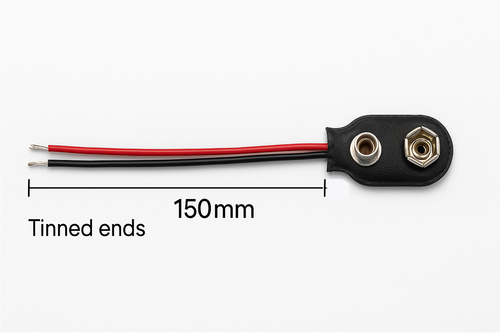 9V Battery Snap Connector – Tinned Leads 15cm – Free Post – Buy More Save - Picture 3 of 3