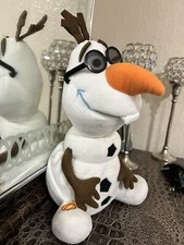 Disney Store Singing Dancing OLAF FROZEN Snowman Plush Doll IN SUMMER 11" Tall