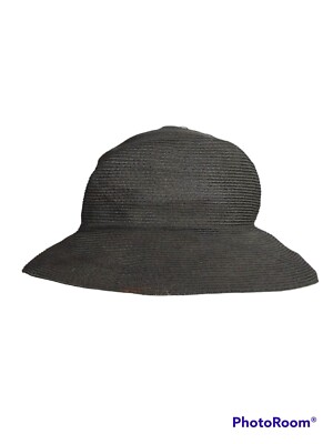 Vtg Nordstrom Straw Hat Brim 3.25 display picture 2