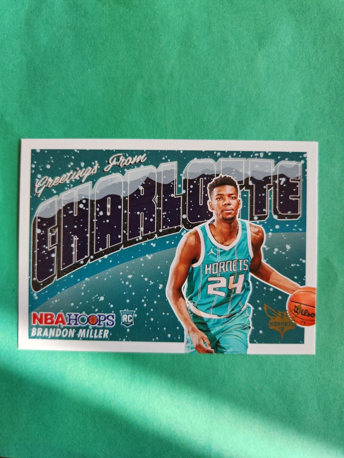 2023-24 Panini NBA Hoops - Rookie Greetings #18 Brandon Miller (RC)