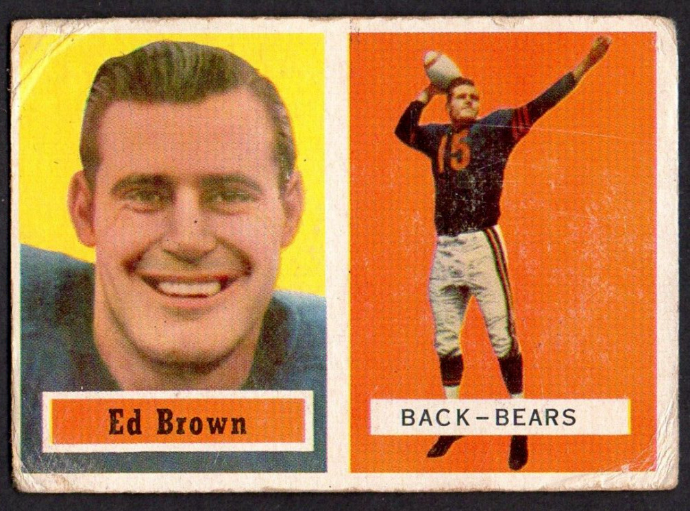1957 Topps #43 Ed Brown - Poor
