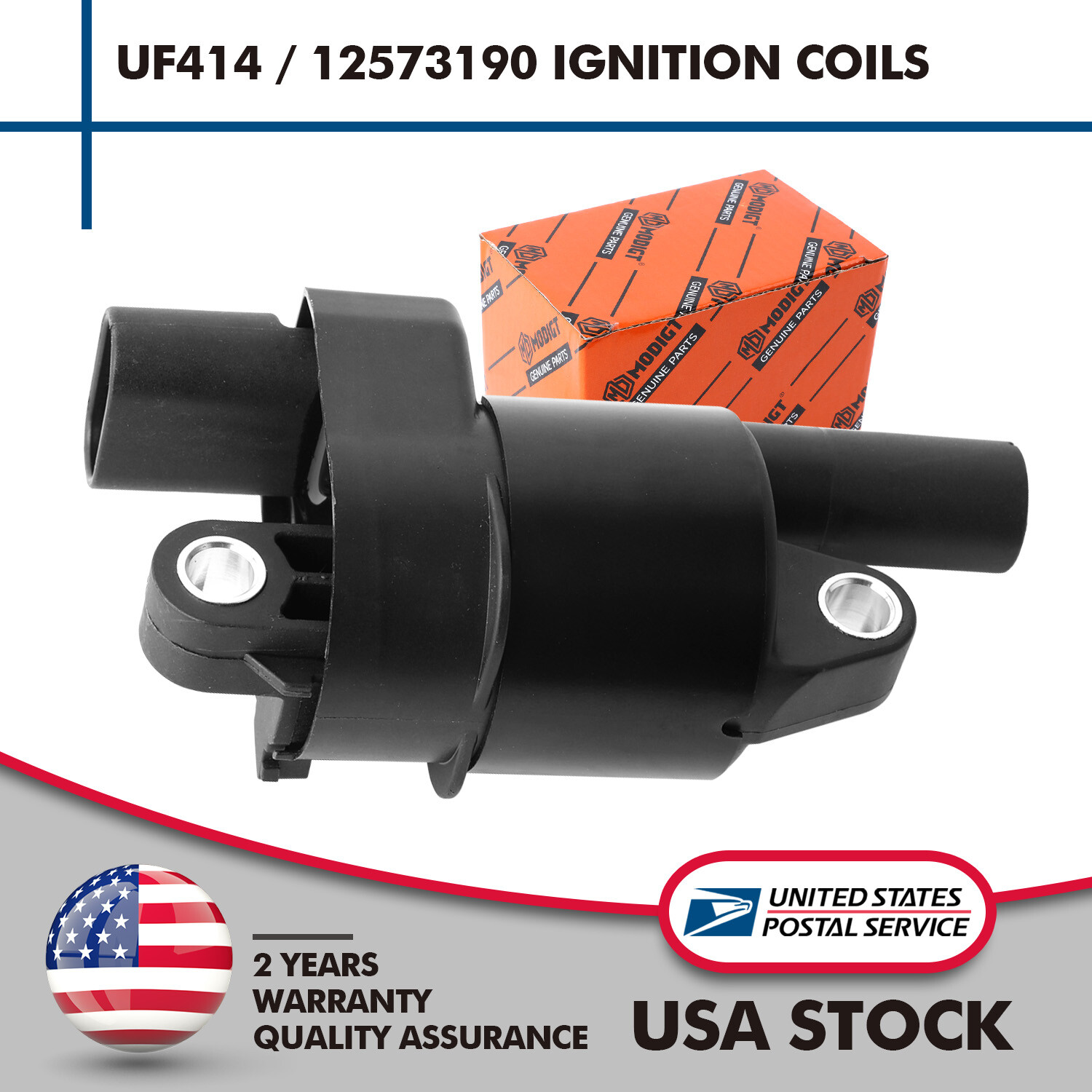 Set of 1 High Performance Ignition Coil For GMC Chevy Round 12573190 UF414 D514A