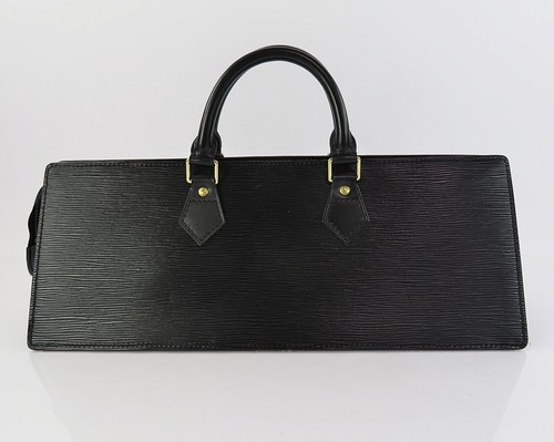 Authentic LOUIS VUITTON Sac Triangle Black Epi Leather Hand Bag Purse #61034 - Picture 3 of 14
