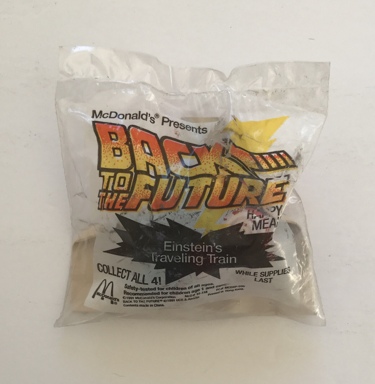 Back to the Future Einstein's Traveling Train McDonald's Happy Meal Toy 1991