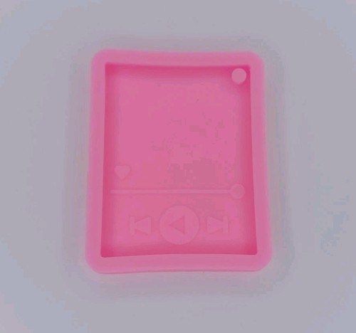 Pink Silicone Music Player Keychain Mold Resin Or Epoxy Craft