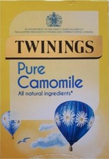 Twinings Pure Camomile Tea Bags Individually Enveloped Tagged Herbal Sachets