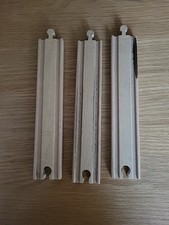 Brio Thomas Wooden Long Straight Track Pieces x 3 Used Condition