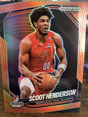 2024-25 Prizm Black Scoot Henderson Basketball Prizms #16/225 Trail Blazers