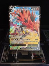 Galarian Zapdos V TG19/TG30 Swsh10: Astral Radiance Trainer Gallery Holo - NM+