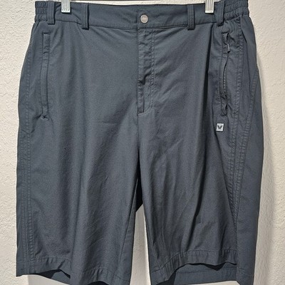 PHENIX Mens Performance Black Shorts Size 32 Outdoor Hiking Trail Quick Dry