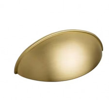 Howdens HKB6801 Metric Brushed Brass Effect Chunky Cup Cupboard Handle &pound;12.41