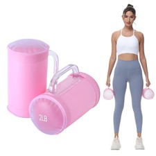 Water Dumbbells,Water Filled Training Dumbbells, Travel Weights Set, Adjustab...