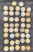42 Vintage Golf Balls Lot Arnold Palmer Nicklaus Lee Trevino Titleist