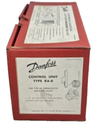 Danfoss RA-6 Thermostatic Radiator Valve TRV Control Brass NOS Open Box