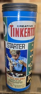 1972 Tinkertoy No#116 The Original Construction Set 98% Complete Missing 2 Pcs - Image 1 of 4