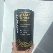 Anecdote Himalayan Shilajit Gummies 3000mg Ashwagandha Ginger Blueberry 60ct