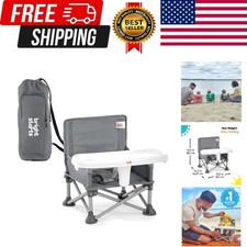 Pop 'N Sit Portable Booster, Indoor/Outdoor Use, Floor Seat with Feeding Tray...