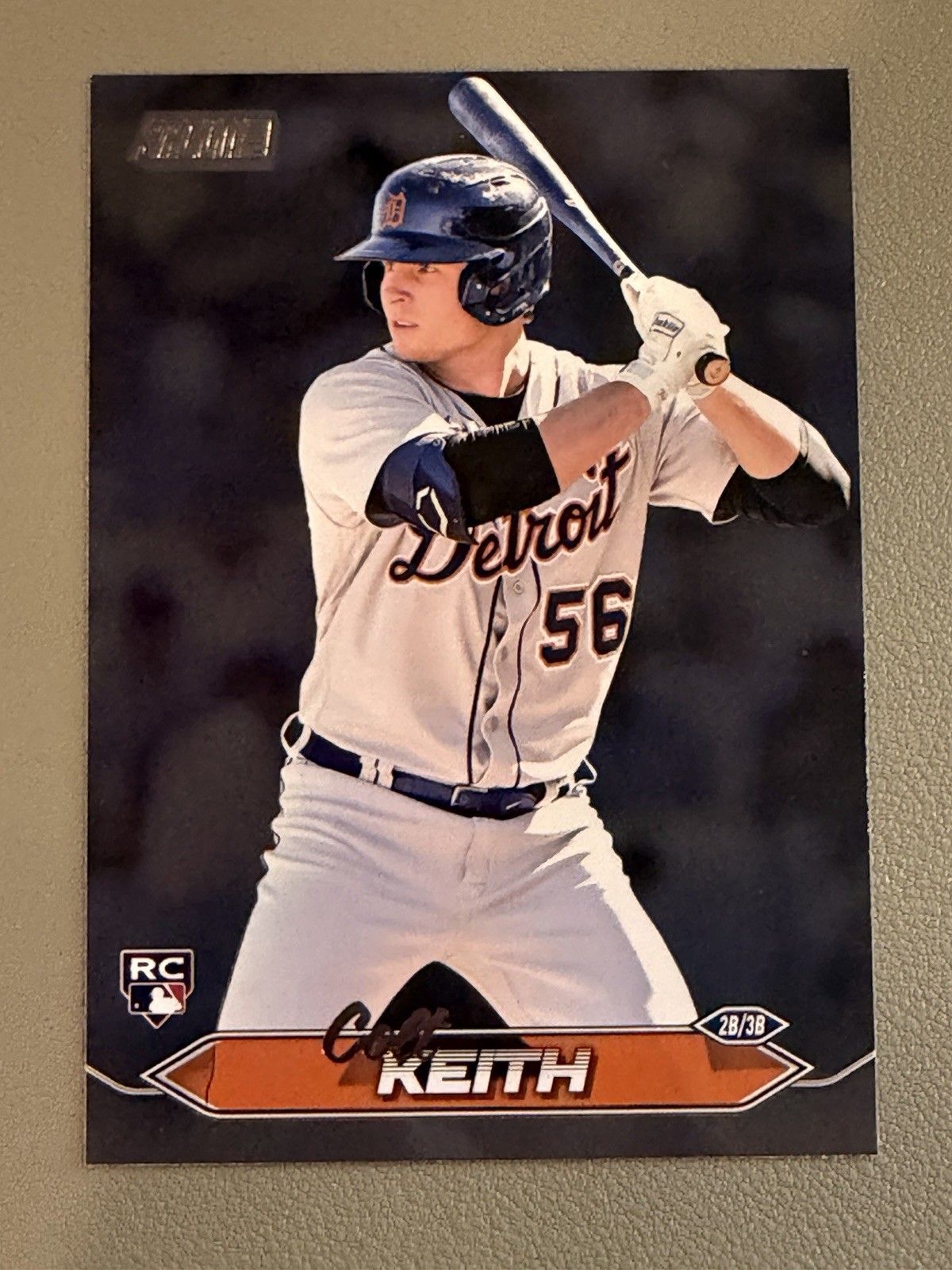 Colt Keith RC 2024 Topps Stadium Club Black Foil Detroit Tigers #36