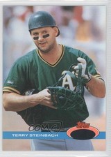 1991 Topps Stadium Club Missing Foil Terry Steinbach #518 0l1