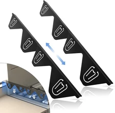 Stove Gap Covers Stainless Steel, 2 Pack Filler, Oven Black 