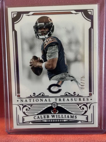 Panini 2025 National Treasures Caleb Williams #15 Chicago Bears /75
