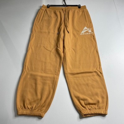 AVIREX Big A Jogger Pants Men's Size XL Wheat AVF251B50