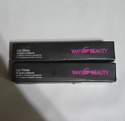 YANY Beauty Tinted Lip Gloss Inspire Paraben-Free Assorted Shade Lot 2 0.17oz