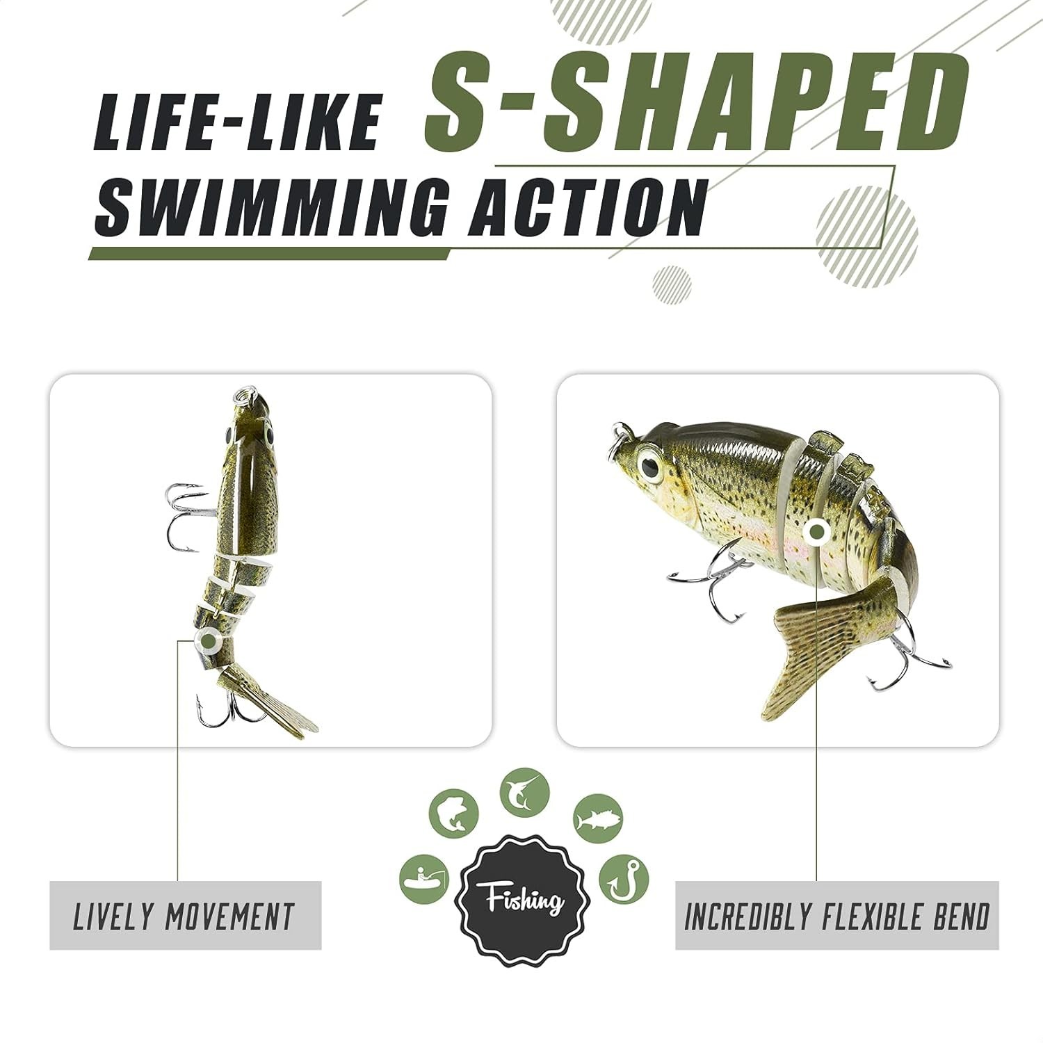 Ultimate Lifelike 3in Fishing Lure: 6-Segment Swimbait for Bass & Pike Fishing - Image 5