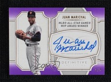 2020 Topps Definitive Collection Legendary Purple 1/5 Juan Marichal Auto HOF 0b0