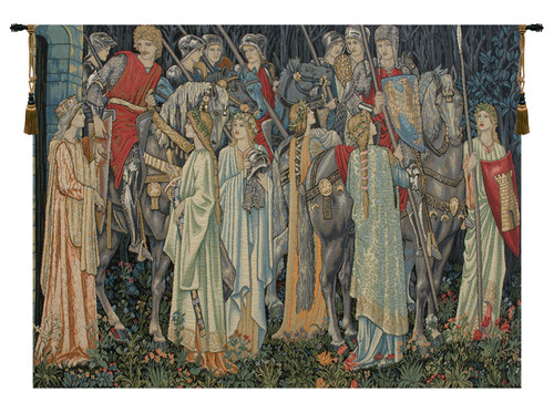 Holy Grail Without Border Medieval Decor Belgian Bohemian Tapestry Wall Hanging