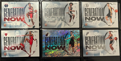 Topps Generation Now NBA 2024-25 Lot 6 Karten Rookie Will Riley Harper Saraf