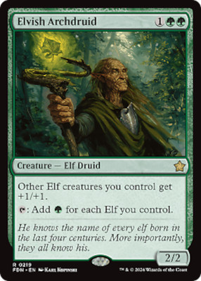 mtg magic Elvish Archdruid foundations ENGLISCH Archidruide elfe 2 available
